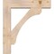 Ekena Millwork Legacy Block Smooth Bracket w/ Offset Brace, Douglas Fir, 7 1/2"W x 34"D x 38"H BKT0806X34X38LEC05SDF - alternate 2